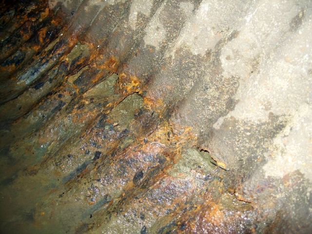 Corroded pipe